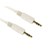 Cables Direct 0.2m 3.5mm Stereo Audio Cable, White