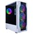 1st Player DK D4 Mid Tower ATX Case in White with Tempered Glass 4x RGB Fans