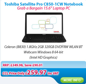 Toshiba Satellite Pro C850-1CW (15.6 inch) Notebook 