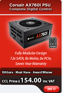 Corsair AX760i Professional Series 760 Watt ATX Power Supply Unit