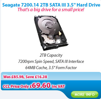 Seagate 7200.14 2TB SATA III 3.5inch Hard Drive