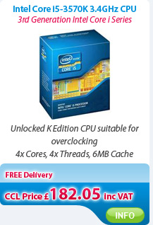 Intel Core i5-3570K 3.4GHz Processor 6MB L3 Cache 5GT/s Bus Speed