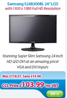 Samsung S24B300BL 24inch Full HD LED Monitor