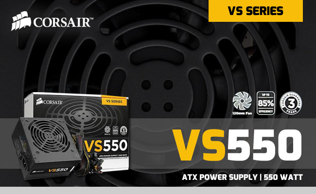 Corsair VS550 Builder Series 550W Power Supply