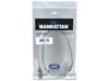 Manhattan High Speed USB Device Cable (1.8m) A Male / B Male (Translucent Silver)