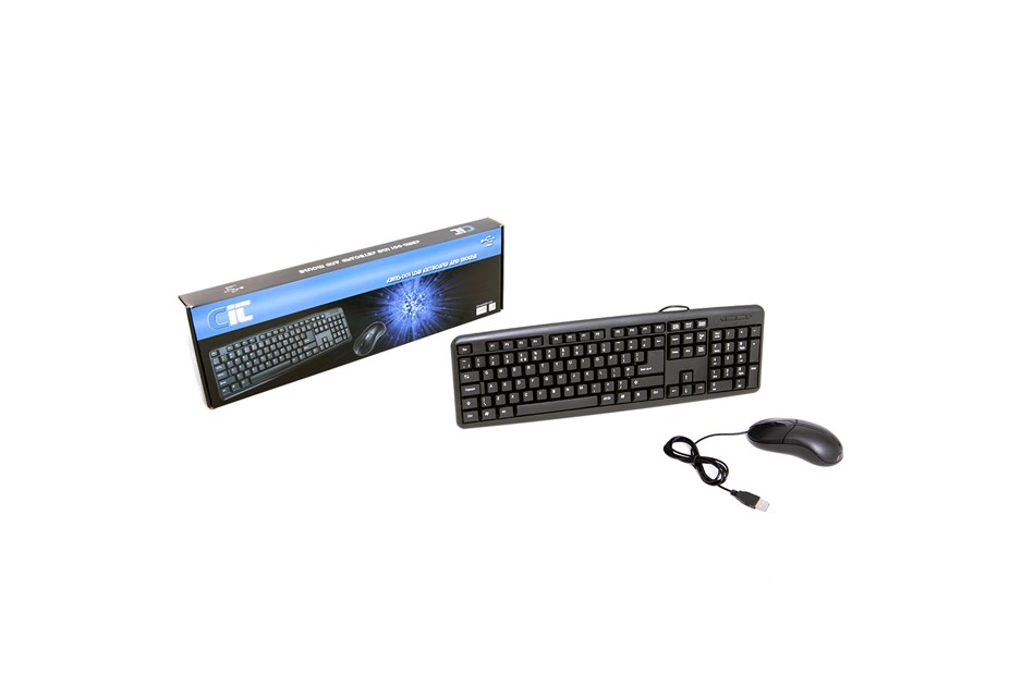 CiT KBMS001 USB Keyboard & Mouse Combo Bundle KBMS001 CCL Computers