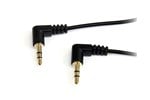 StarTech.com (1 feet) Slim 3.5mm Right Angle Stereo Audio Cable Male/Male (Black)