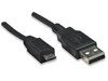 Manhattan Hi-Speed USB Device Cable (1.8m) A Male / Micro-B Male (Black)