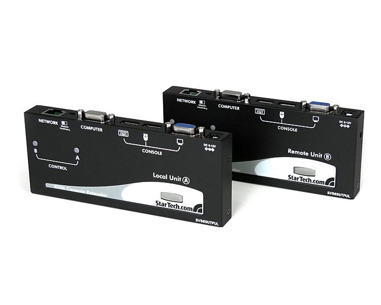 USB VGA Console Extender over Cat5 UTP (300m) (Black