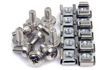 StarTech.com M6 Mounting Screws and Cage Nuts for Server Rack Cabinet (50 Pack)