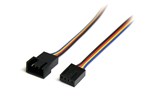 StarTech.com 12 inch 4-pin Fan Power Extension Cable - M/F