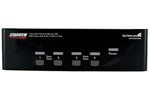 StarTech.com 4-Port DVI VGA Dual Monitor KVM Switch USB with Audio and USB 2.0 Hub