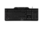 CHERRY KC 1000 SC Security Keyboard with Integrated Smart Card Terminal in Black, UK