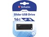 Verbatim Slider (16GB) Portable USB 2.0 Drive with Retractable Sliding Mechanism