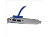 StarTech.com 2 Port USB 3.0 A Female Slot Plate Adaptor