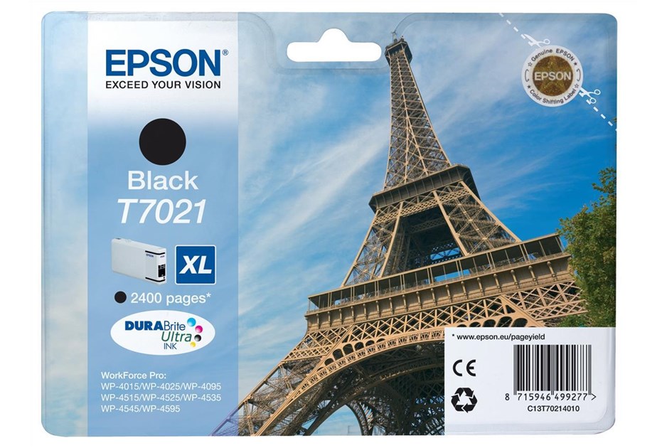 Epson T7021 (Yield 2,400 Pages) Black High Capacity Ink Cartridge