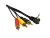 Cables Direct 1m 3.5mm Jack to Composite Cable