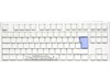 Ducky One 3 Classic TKL Mechanical USB Keyboard in Pure White, Tenkeyless, RGB, UK Layout, Cherry MX Silent Red Switches