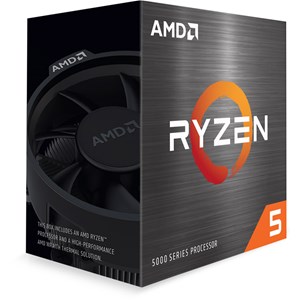 AMD Ryzen 5 5600 Desktop Processor, 3.5GHz Base, 4.4GHz Turbo, 6 Cores, 12 Threads, Socket AM4, 65W TDP, 35MB Cache, Zen 3, Stock Cooler