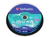 Verbatim 4.7GB DVD-RW Discs, 4x, 10 Pack Spindle
