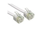 Cables Direct 7.5m RJ-11 to RJ-11 Modem Cable in White