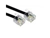 Cables Direct 10m RJ-11 to RJ-11 Modem Cable in Black