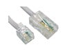 Cables Direct 10m RJ11 to RJ45 Cable in White