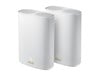 ASUS ZenWiFi AX Hybrid (XP4) 2-Pack Mesh Networking Units in White