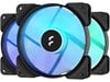 Fractal Design Aspect 12 RGB 120mm Triple Pack of Chassis Fans in Black