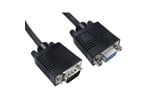 Cables Direct 0.5m SVGA Extension Cable in Black