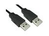 Cables Direct 5m USB 2.0 Type A to Type A Cable in Black