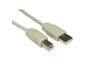Cables Direct 1.8m USB 2.0 Type A to Type B Cable in Beige