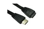 Cables Direct 2m Flat HDMI 1.4 Extension Cable