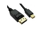 Cables Direct 3m Mini DisplayPort to DisplayPort Cable in Black