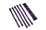 Kolink Core Adept Braided Cable Extension Kit in Jet Black and Titan Purple