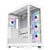 CIT Pro Diamond XR Mid-Tower Tempered Glass with 4x CF120 Dual-Ring Infinity Fans Gaming Case - White