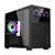 CIT Pro Jupiter Micro-ATX Tempered Glass Gaming Case with 8" LCD Screen - Black