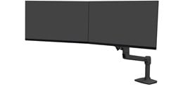 Ergotron Two-Monitor Mount 45-489-224 LX Desk Dual Direct Arm - Matte Black