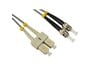 Cables Direct 15m OM1 Fibre Optic Cable, ST - SC (Multi-Mode)