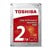 Toshiba P300 2TB Internal Desktop Hard Drive, 3.5 inch, SATA III, 5400RPM, 128MB Cache