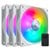 Cooler Master SickleFlow 120 ARGB White Edition 3-in-1 Chassis Fan Pack