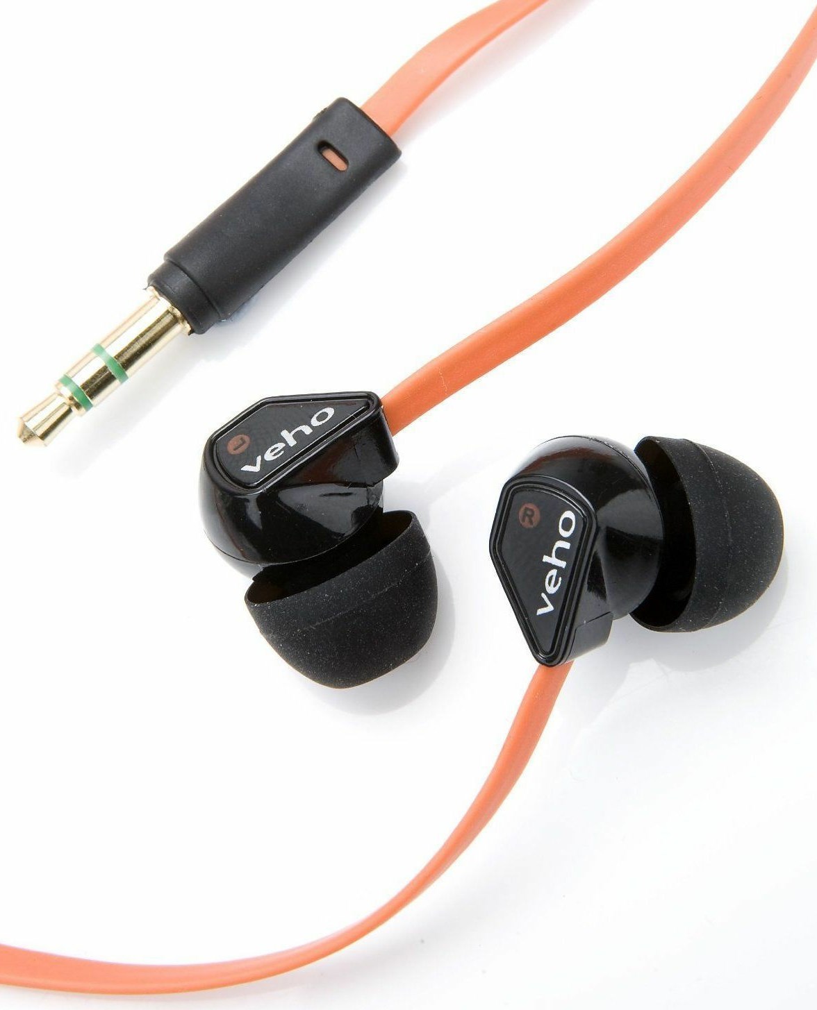 Veho Z1 360 Qube Black/Orange Noise Isolating AntiTangle Earphones