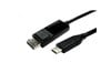 Cables Direct 2m USB C to DisplayPort Bi-directional Cable