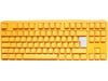 Ducky One 3 TKL Yellow Keyboard, UK, Tenkeyless, RGB LED, Cherry MX Red