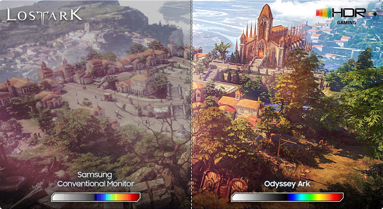 The Samsung Odyssey Ark features HDR10+ technology