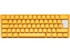 Ducky One 3 Mini Yellow Keyboard, UK, 60%, RGB LED, Cherry MX Silent Red