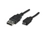 Manhattan Hi-Speed USB Device Cable (1.8m) A Male / Micro-B Male (Black)