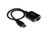 StarTech.com (30cm) USB to RS232 Serial DB9 Adaptor Cable with COM Retention