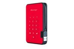 iStorage diskAshur2 (4000GB) Solid State Drive USB 3.1 Encrypted 256-bit (Fiery Red)