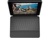 Logitech Rugged Folio Durable Case with Spill-Proof Keyboard (Graphite) UK for iPad 7th Gen